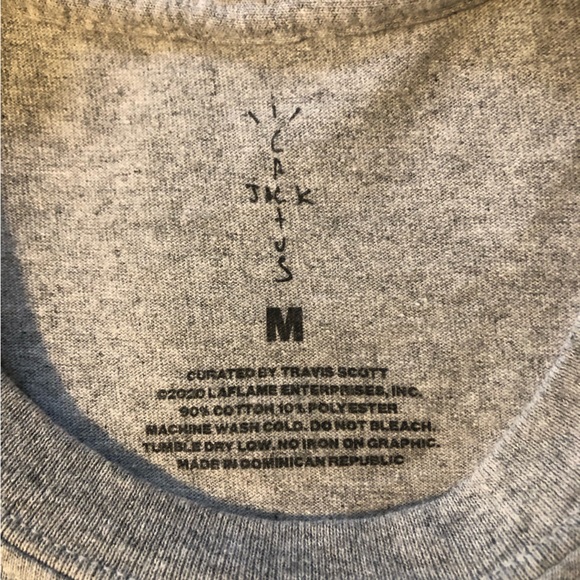 Travis Scott x McDonald’s Menu Mono Logo T-shirt Medium - Picture 6 of 6